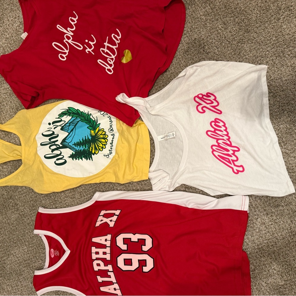 Alpha Xi Delta Tank Tops and Jersey Set